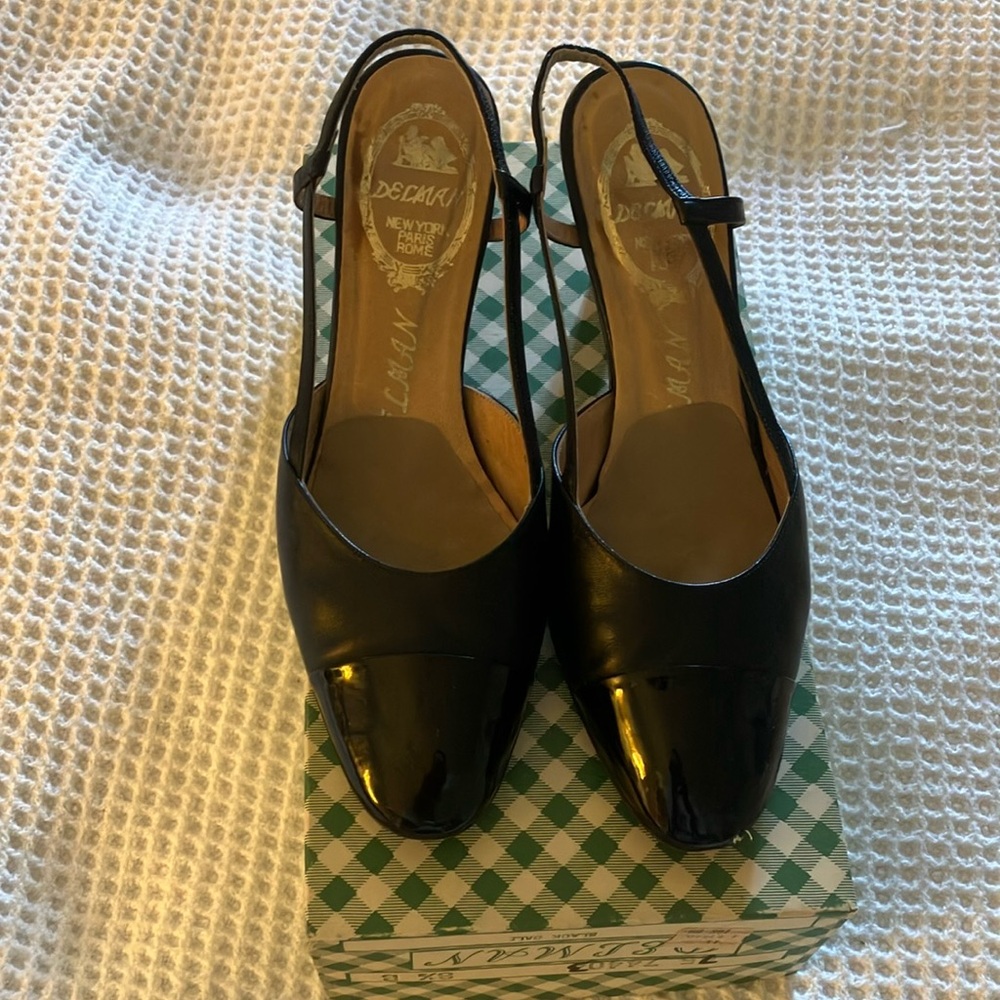 Women's Black Slingback Shoes